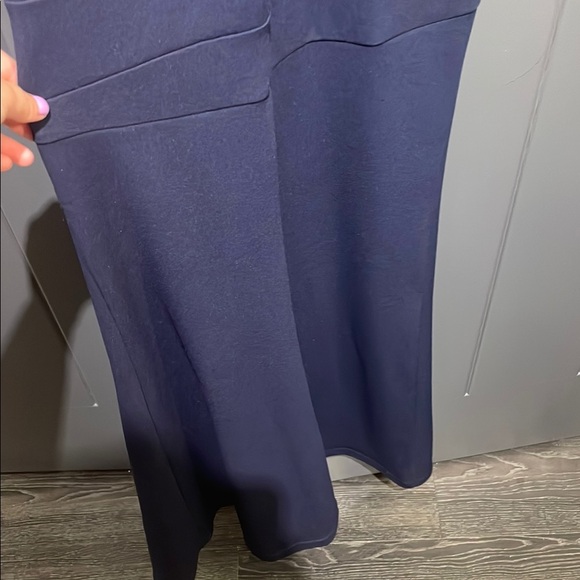 Emerald Sundae Blue Ribbed Ruffle Bodycon Dress - Picture 4 of 8